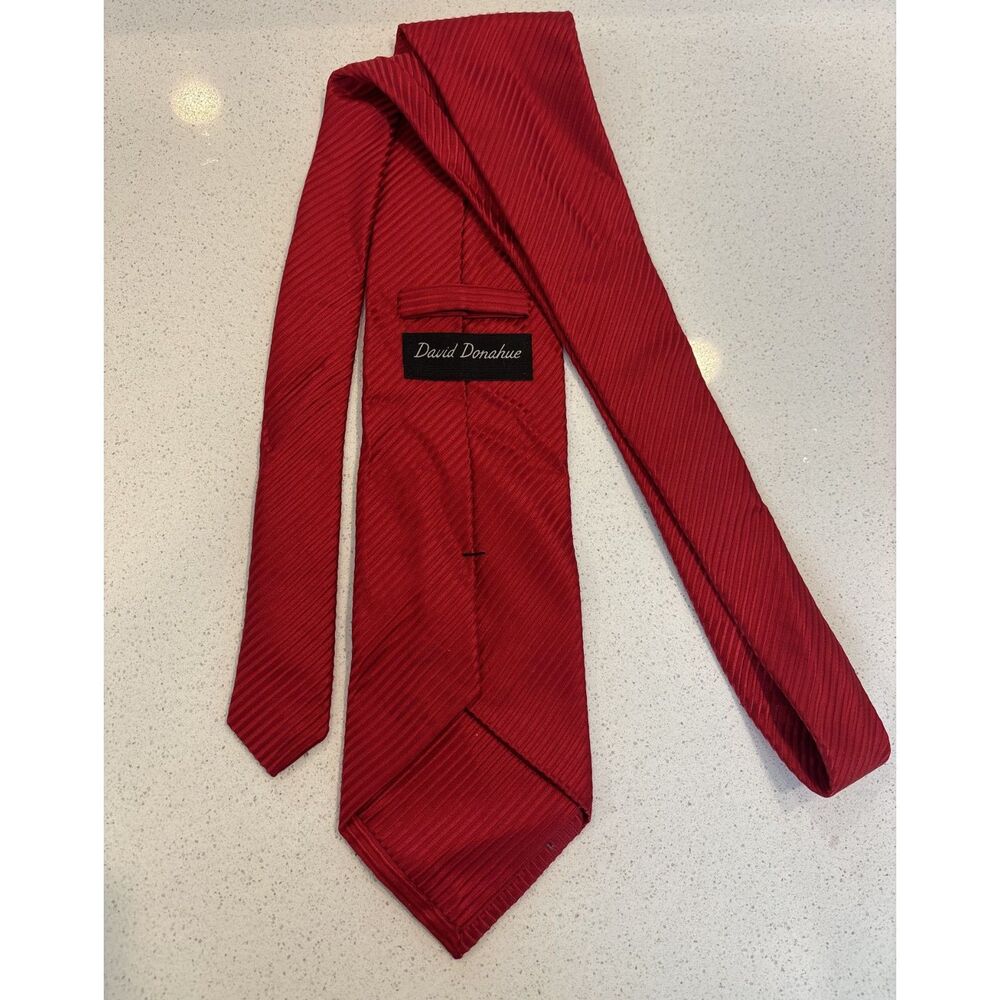 Red 100% Silk Made in USA Tie